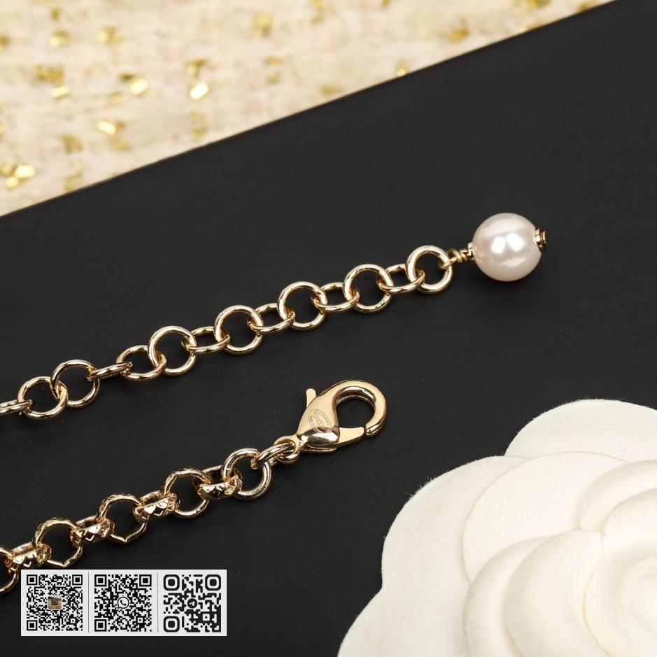 Chanel 23P满钻爱心毛衣链 - Image 7