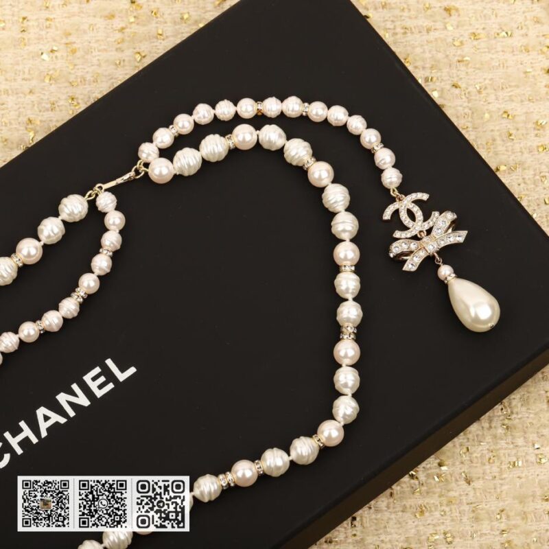 Chanel 蝴蝶结珍珠腰链 - Image 2