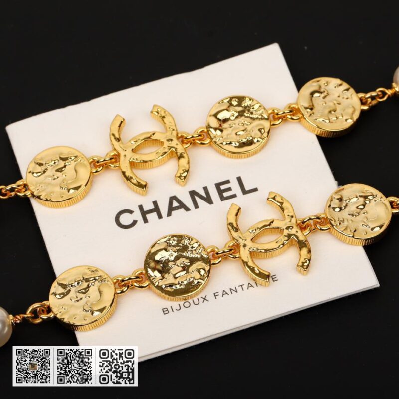 Chanel 粉红玛瑙双c毛衣链 - Image 5
