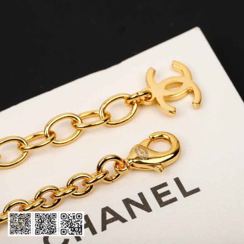 Chanel 粉红玛瑙双c毛衣链 - Image 6