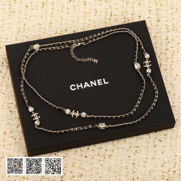 Chanel 家经典穿皮双c长链