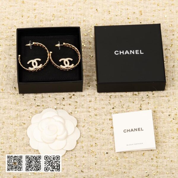 Chanel 链条双c耳圈