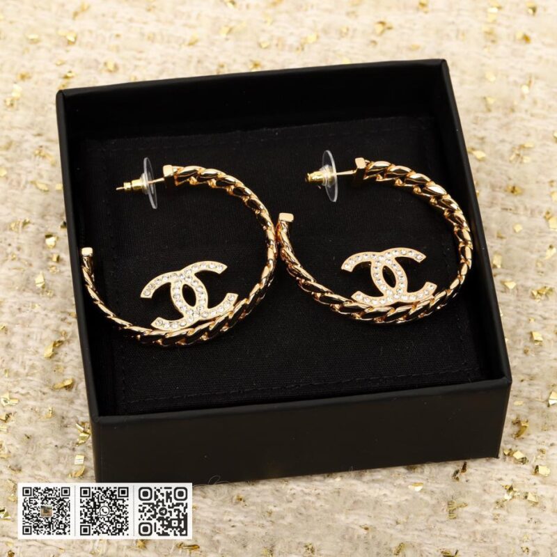 Chanel 链条双c耳圈 - Image 2