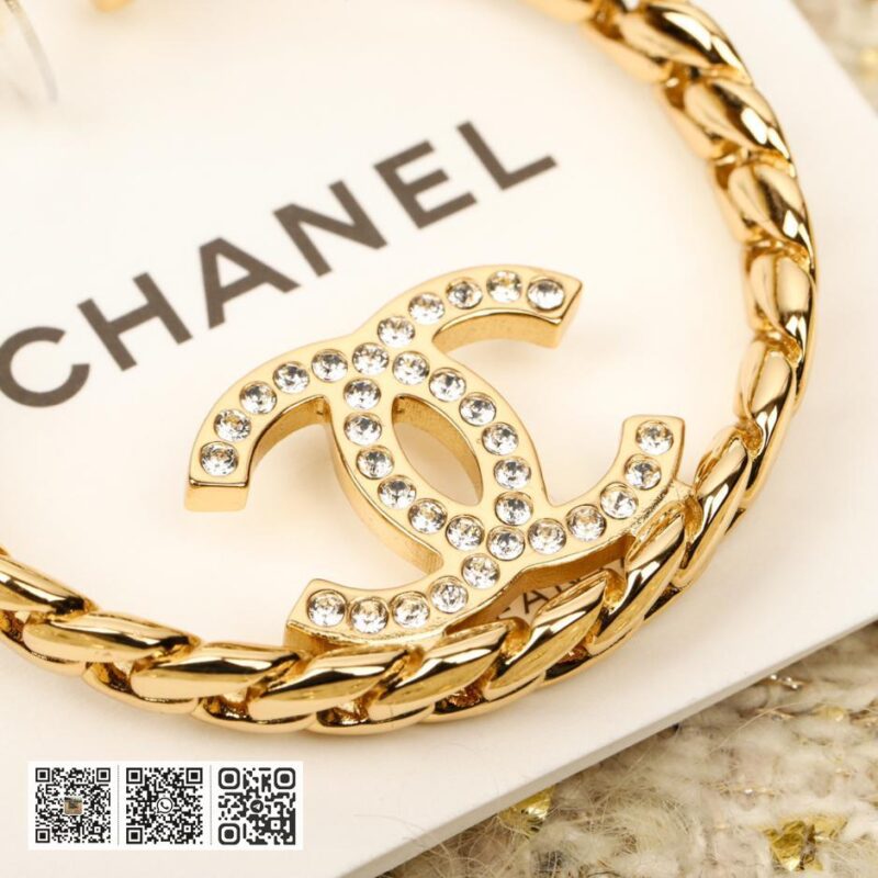 Chanel 链条双c耳圈 - Image 3