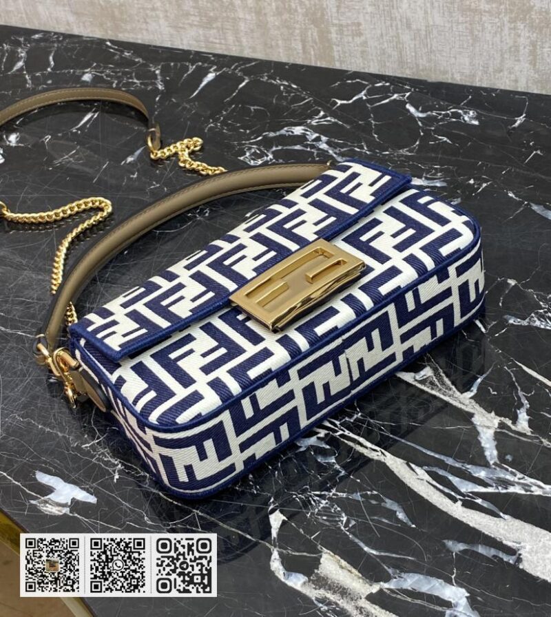 Fendi Baguette牛仔包 - Image 6