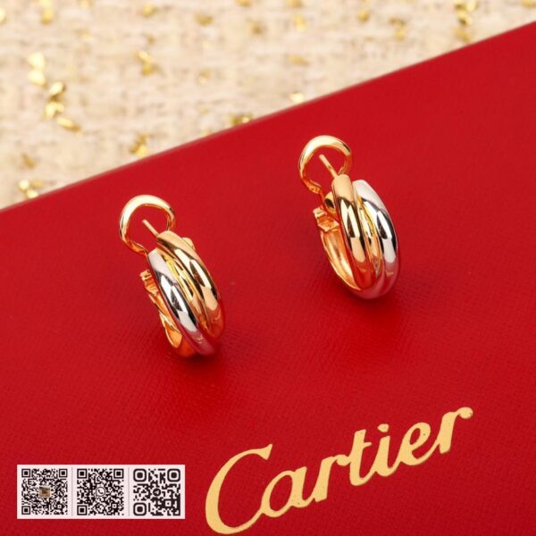Cartier三环耳环