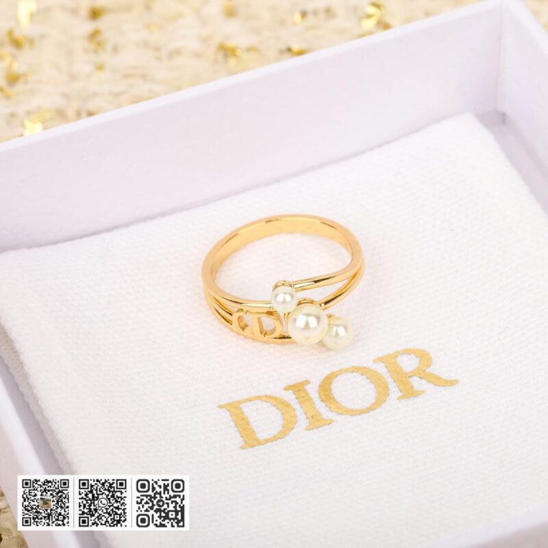 Dior珍珠CD戒指 - Image 2