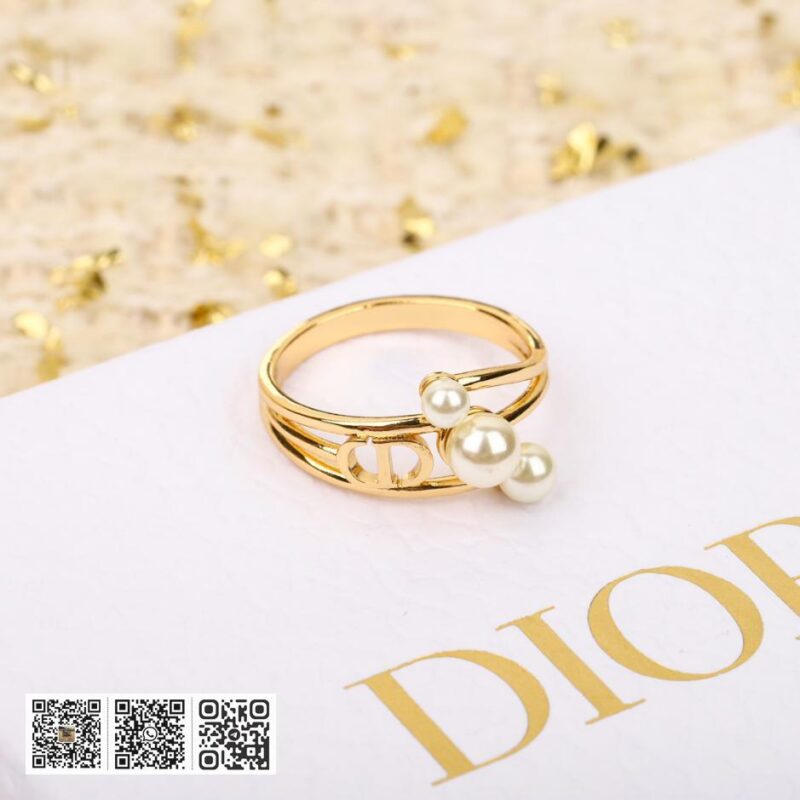 Dior珍珠CD戒指 - Image 3