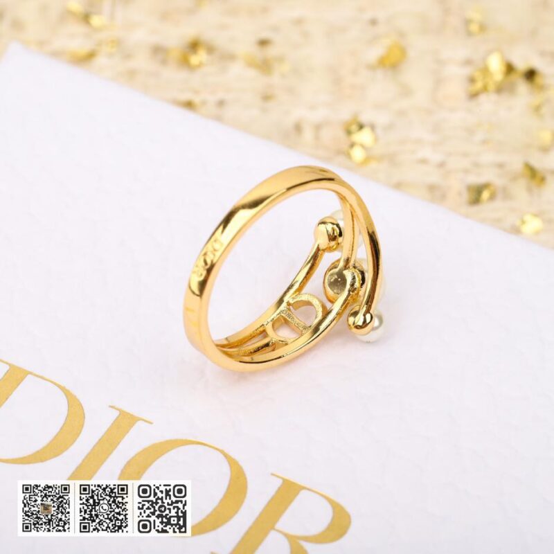Dior珍珠CD戒指 - Image 5