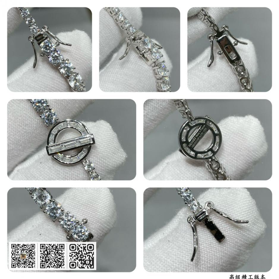 Hermes 925纯银方钻手链 - Image 9