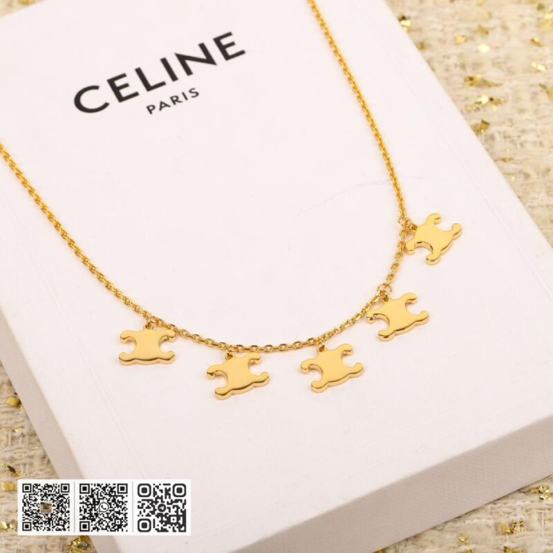 Celine凯旋门3色滴油项链 - Image 6