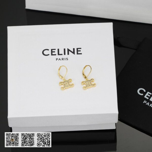 Celine 全新锁形耳环 (914F)