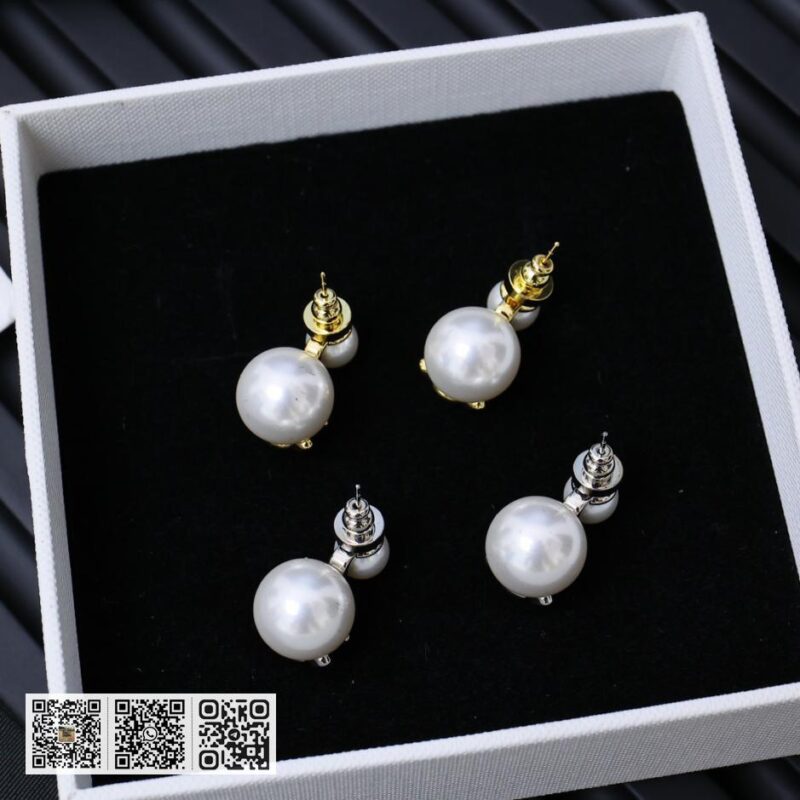 Celine 凯旋门 珍珠灯泡耳环(9D5A) - Image 4