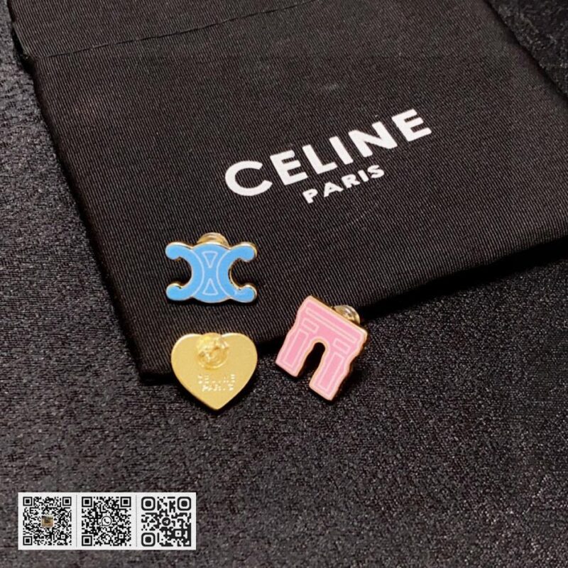 Celine 凯旋门、爱心三件式耳环 (DF92) - Image 3