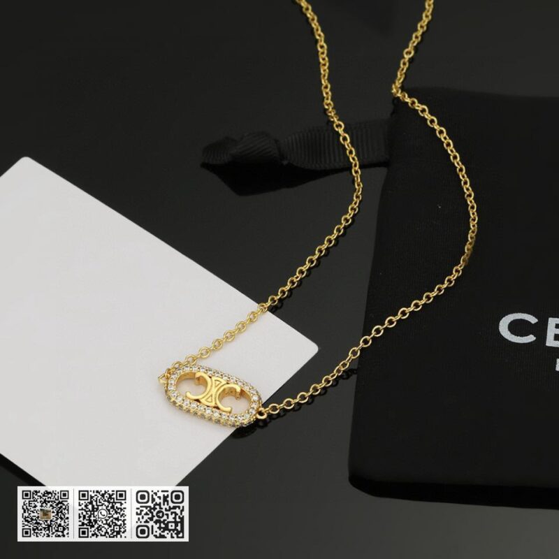 Celine 新款 手链项链 黄铜材质电镀18k金 (9B2F) - Image 3
