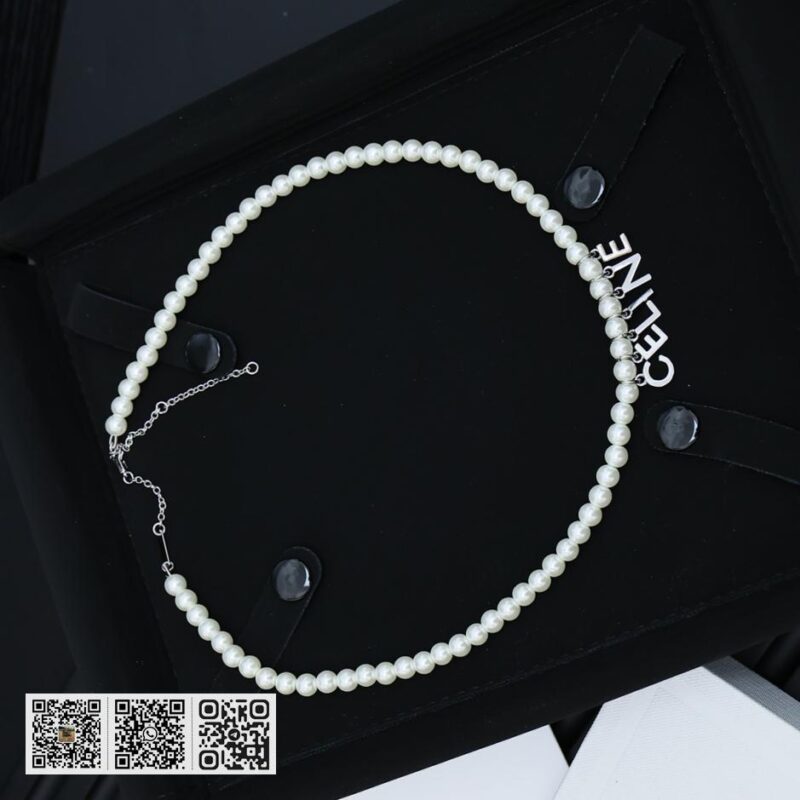 Celine 凯旋门 经典字母珍珠项链 (91D0) - Image 4