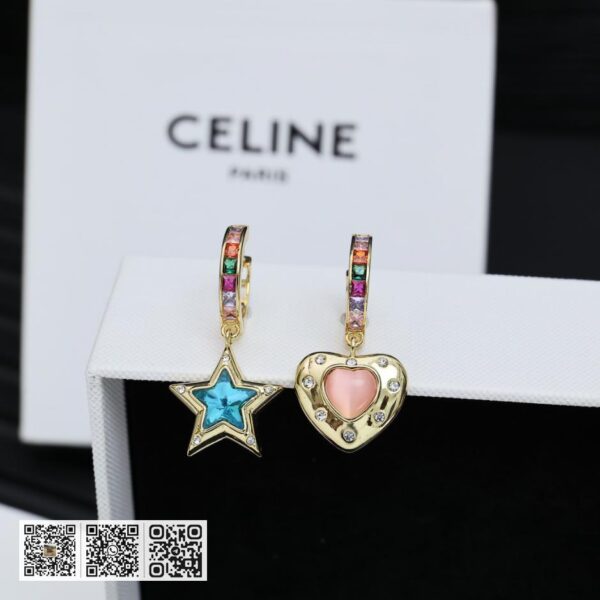Celine 凯旋门 不对称耳环 (7C0B)