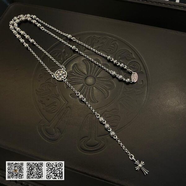 Chrome Hearts 圆珠十字架毛衣链 (EC70)