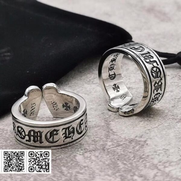 Chrome Hearts 卷轴开口戒指(519C)