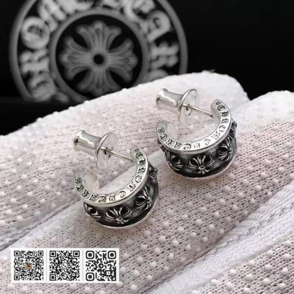 克罗心十字架耳堵耳环 男女款(714C)