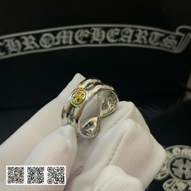 专柜质量 Chrome Hearts 经典复古做旧十字架戒指 (4DC5) - Image 3