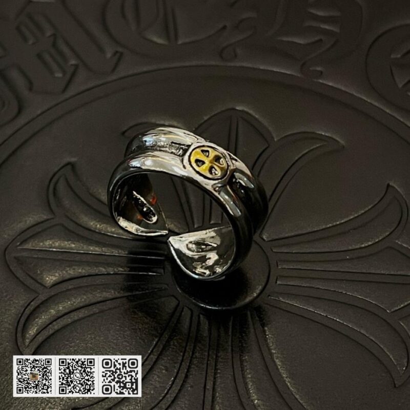 专柜质量 Chrome Hearts 经典复古做旧十字架戒指 (4DC5) - Image 5
