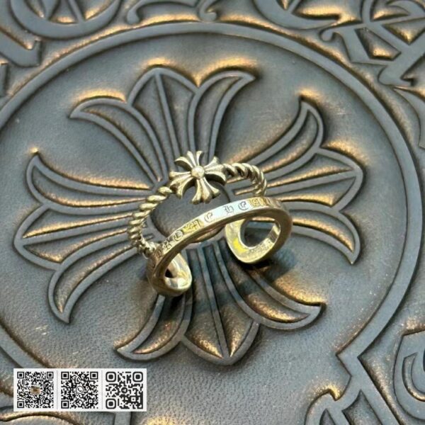 专柜质量 Chrome Hearts 经典复古十字架戒指 (0C84)