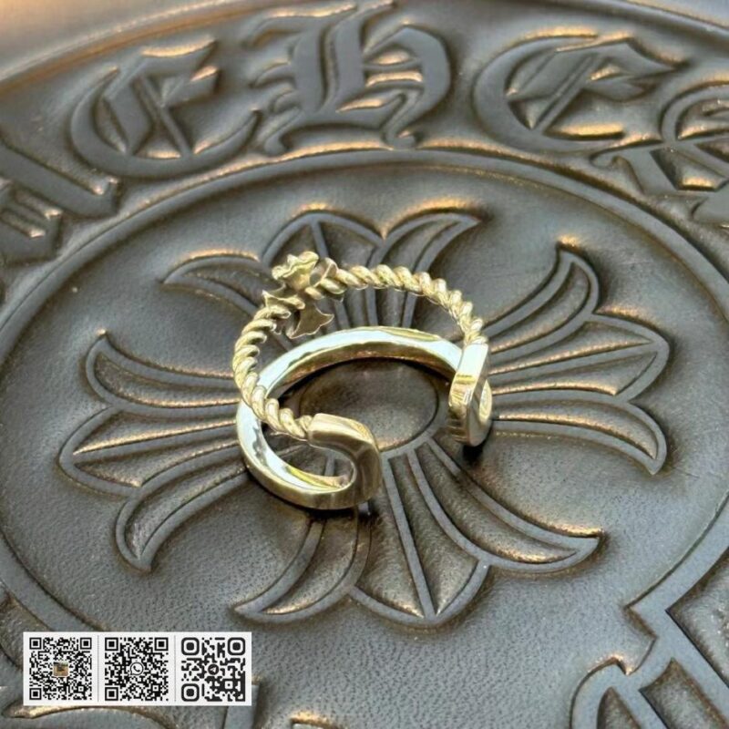 专柜质量 Chrome Hearts 经典复古十字架戒指 (0C84) - Image 3