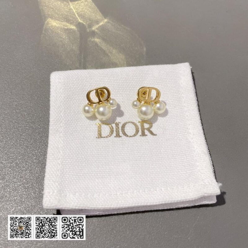 Dior cd三大小珠耳环(33A9) - Image 3
