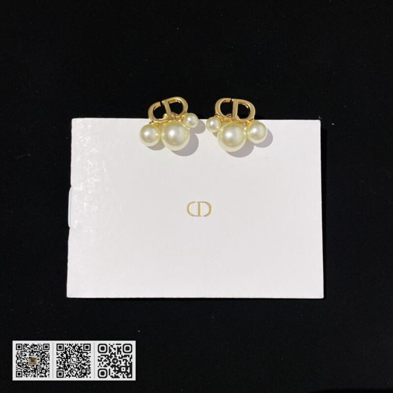 Dior cd三大小珠耳环(33A9) - Image 4