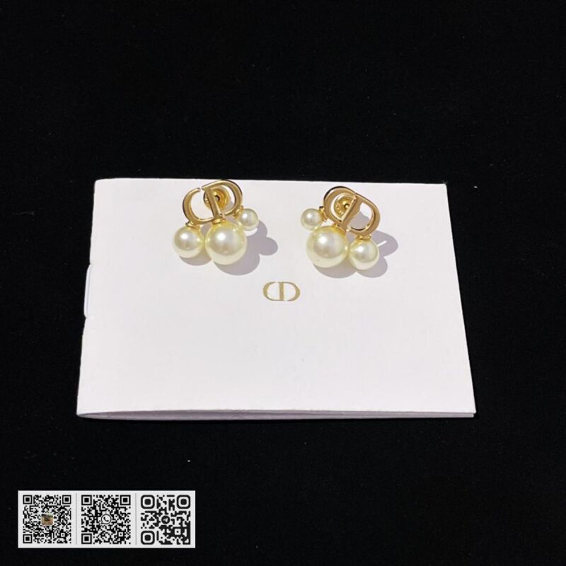 Dior cd三大小珠耳环(33A9) - Image 5