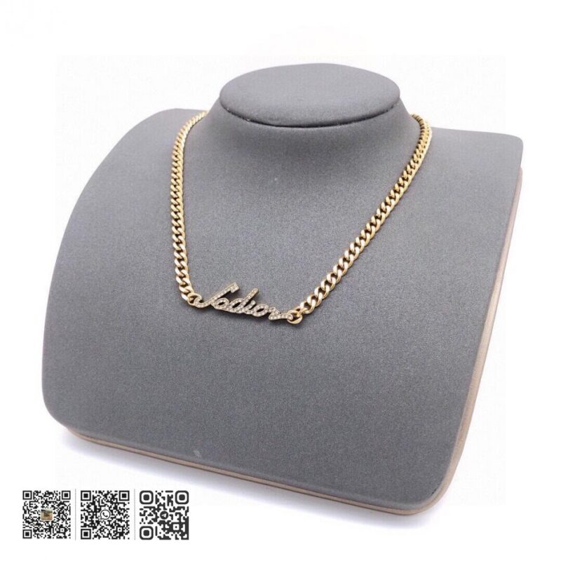 Dior jadior字母项链镶钻新款项链(4AF4) - Image 6