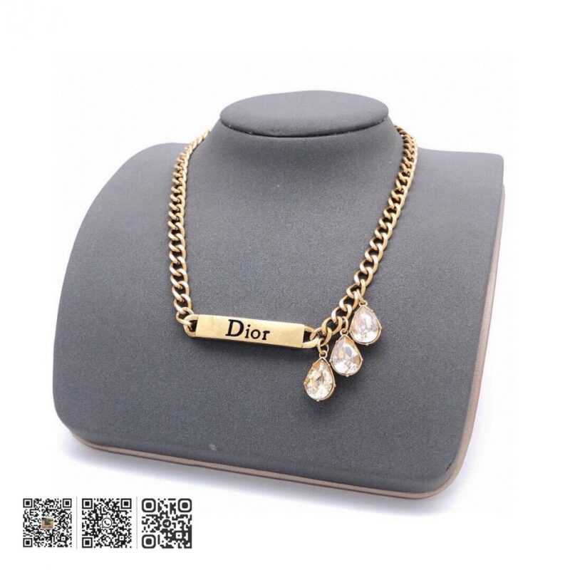 Dior 2022年早春新品 水晶滴水JADIOR字母 项链 (DC44) - Image 6