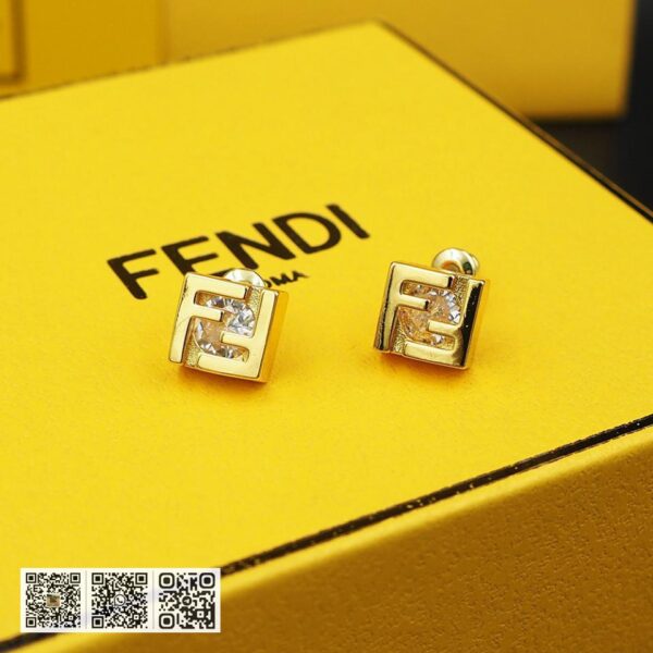 FENDI FF闪亮锆石耳环(5259)