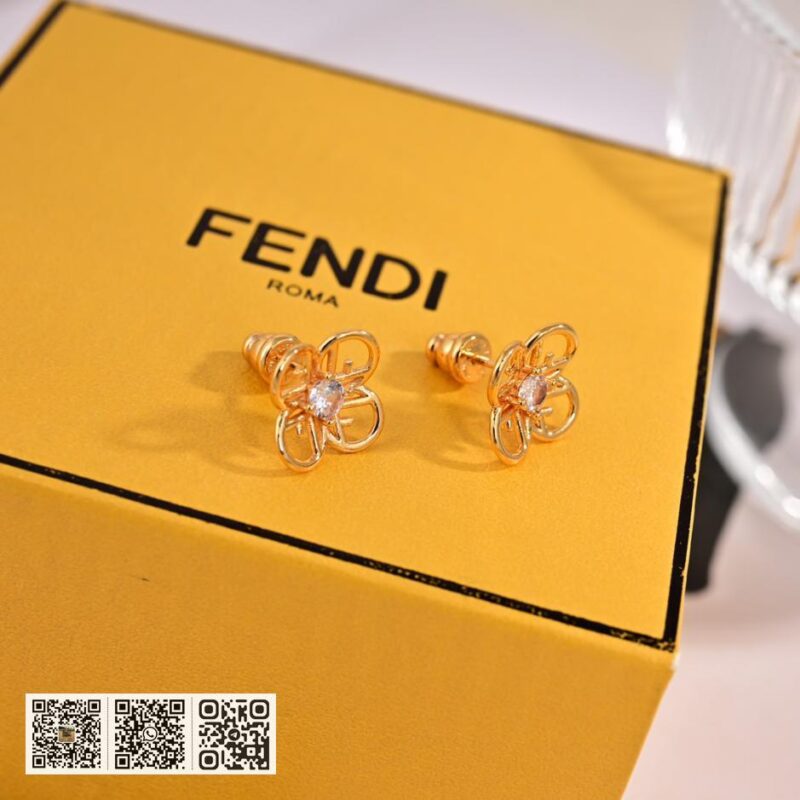 FENDI logo耳环 (79D4) - Image 2