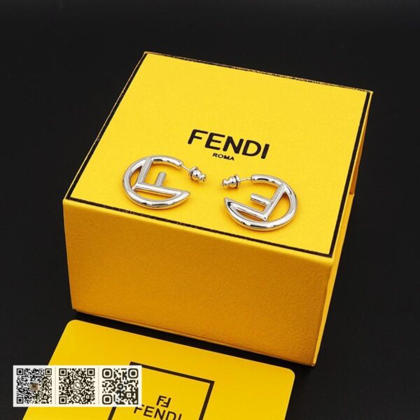 FENDI F字母大圈开口耳环小号(0C8F)