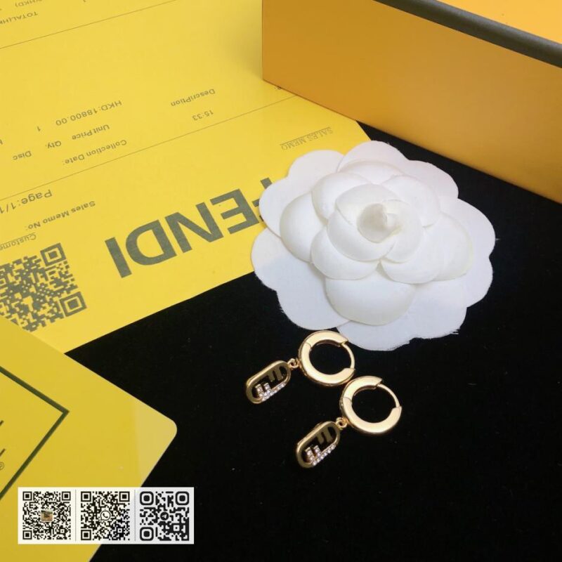 FENDI logo耳环 (9AC4) - Image 3