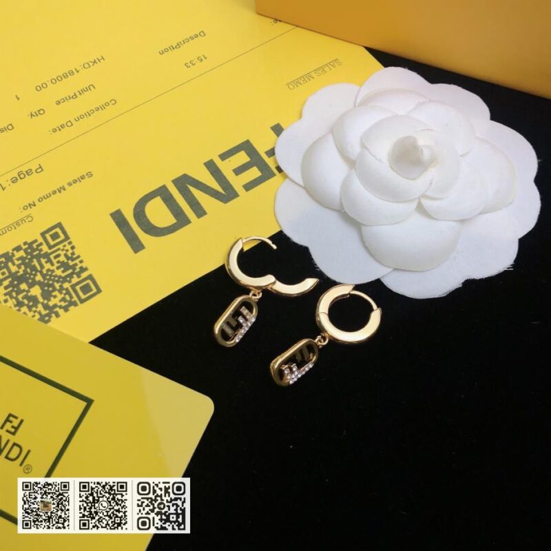 FENDI logo耳环 (9AC4) - Image 5