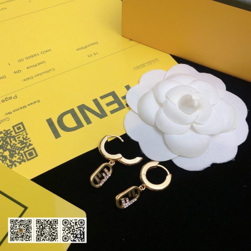 FENDI logo耳环 (9AC4) - Image 7