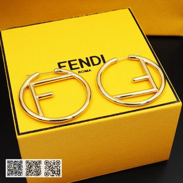 FENDI F字母大圈耳环(01A1)