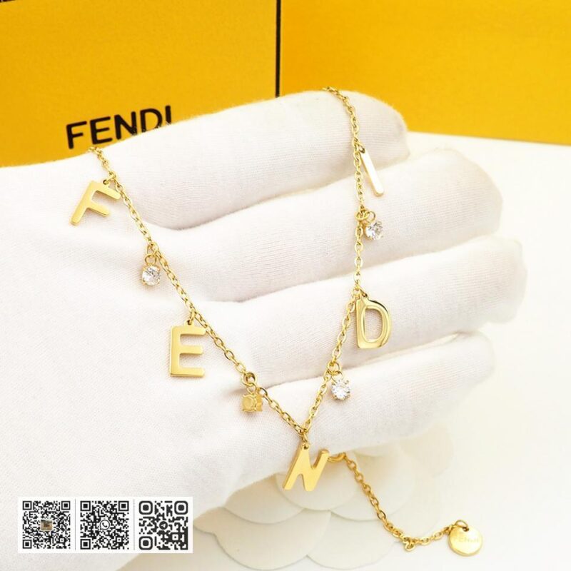 FENDI字母logo吊坠细项链(21C9) - Image 2