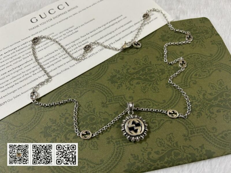 Gucci 双G太阳花项链 (87D1) - Image 3