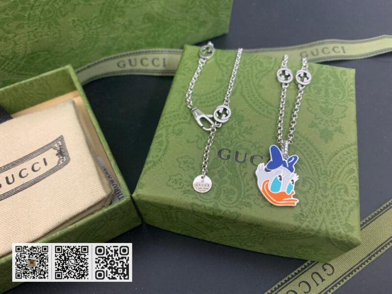 Gucci 新款黛丝鸭珐琅项链(C9F2) - Image 4