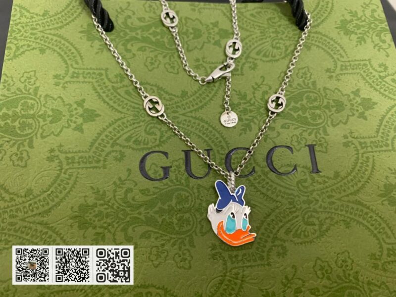 Gucci 新款黛丝鸭珐琅项链(C9F2) - Image 8