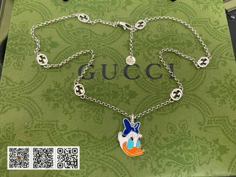 Gucci 新款黛丝鸭珐琅项链(C9F2) - Image 9
