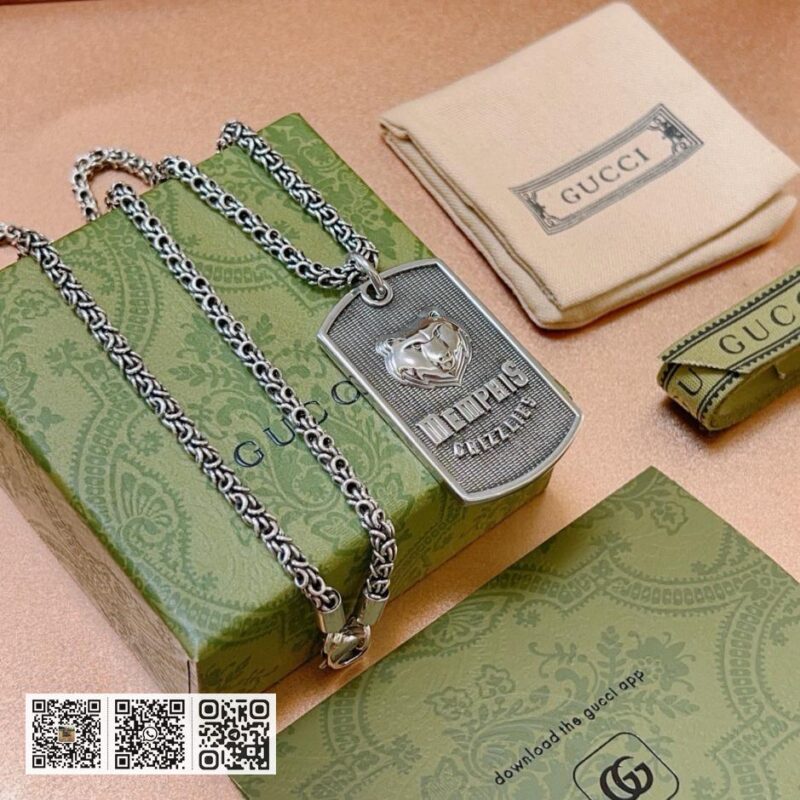 Gucci 最新包款 经典款 Anger Forest系列双G项链13C5) - Image 5