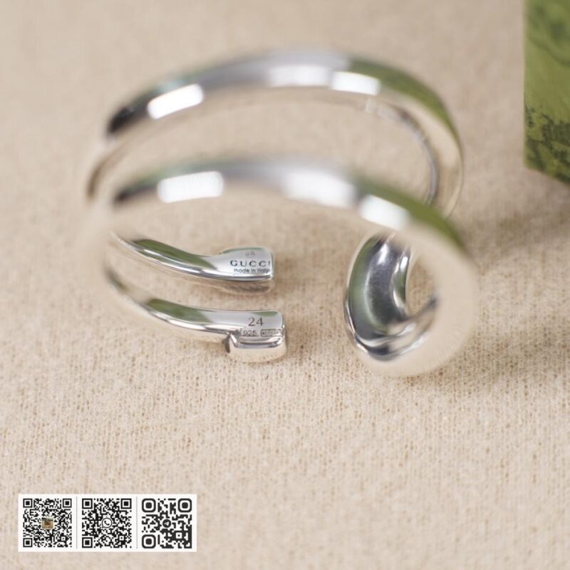 通体925纯银 Gucci 马阶扣环 Wrapped Horseabit系列(61CD) - Image 2