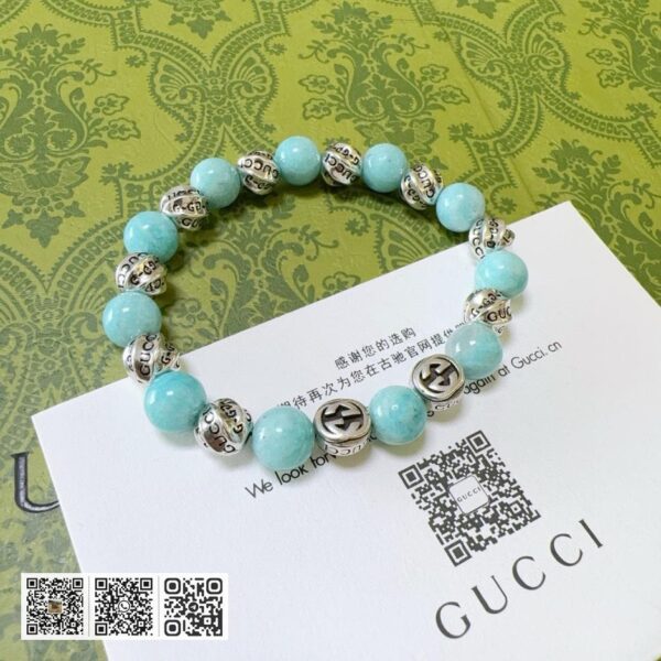 Gucci 手链男女同款 最新天河石手链(FE00)