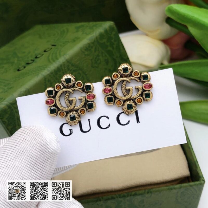 Gucci GG时尚 红钻耳环(BE62) - Image 2