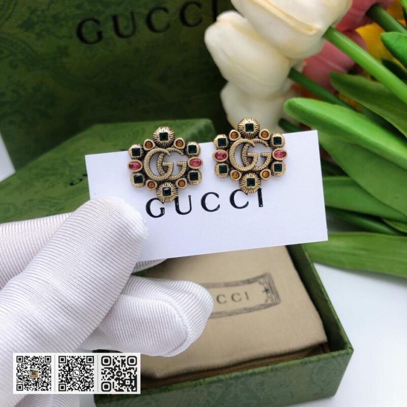Gucci GG时尚 红钻耳环(BE62) - Image 4